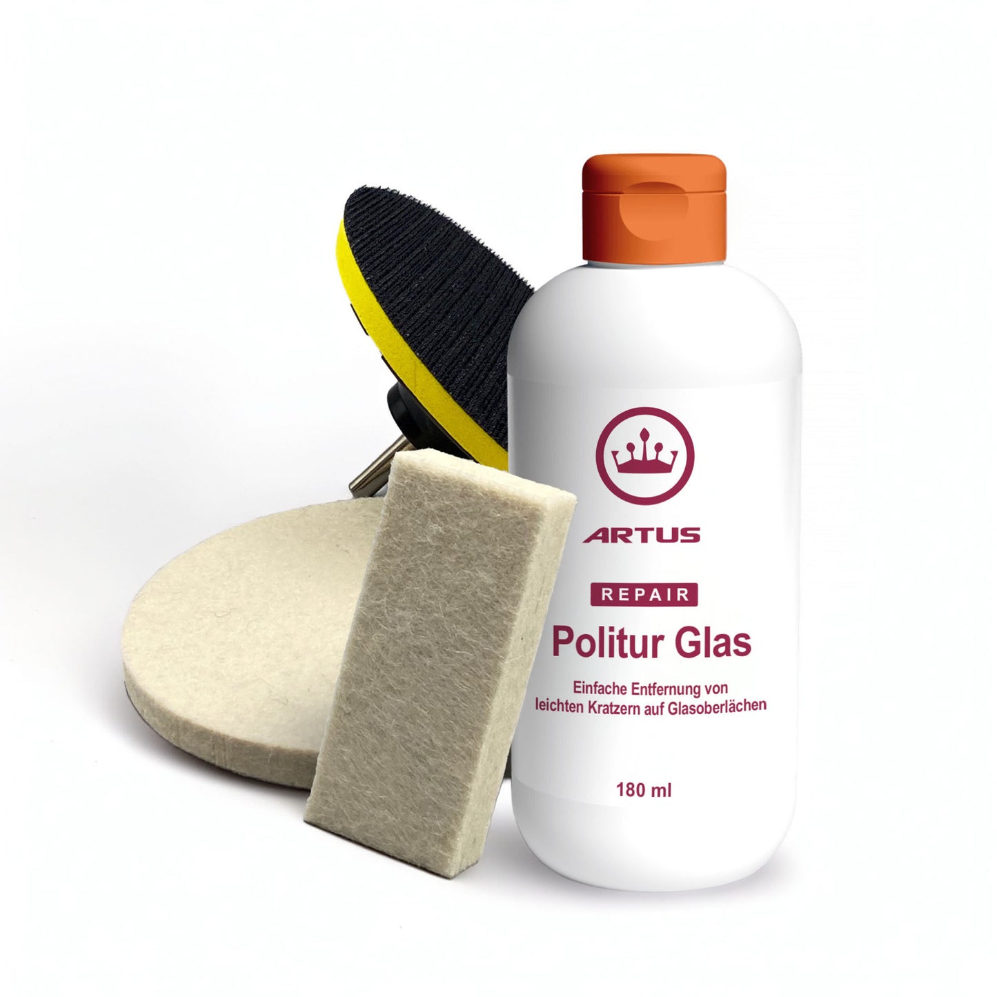 ARTUS Set Politur Glas